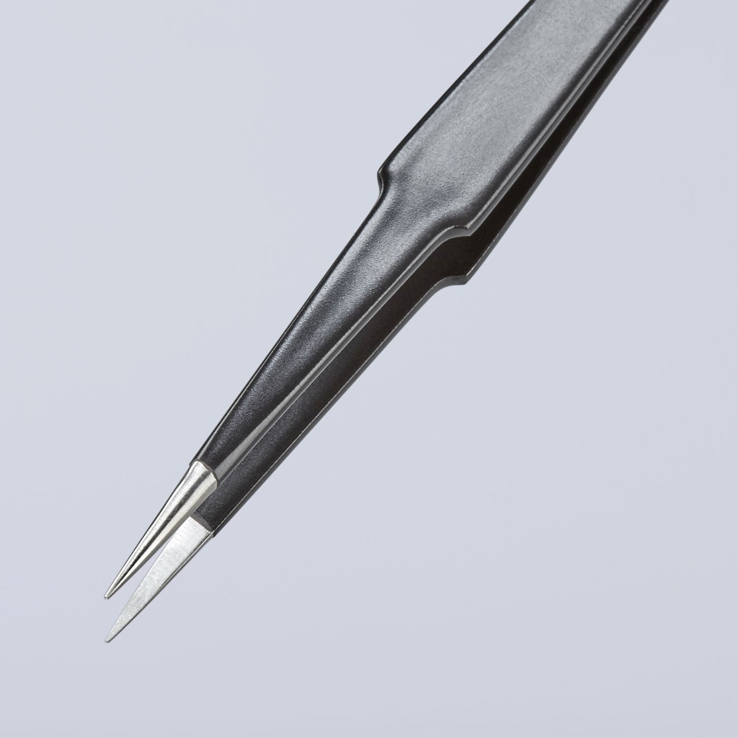 Knipex 92 28 72 ESD Stainless Steel Gripping Tweezers-Pointed Tips-ESD