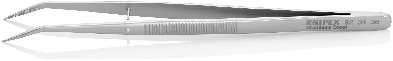 Knipex 92 34 36 Stainless Steel Gripping Tweezers-25 &deg;Angled-Pointed Tips