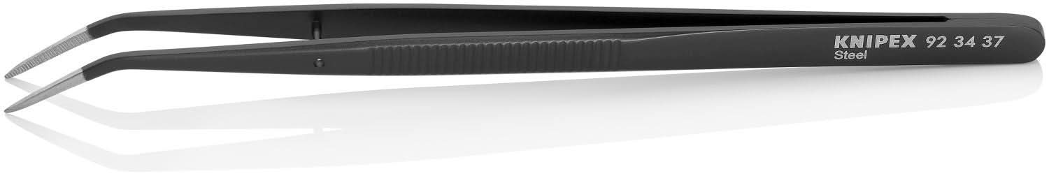 Knipex 92 34 37 Steel Gripping Tweezers-Pointed Tips