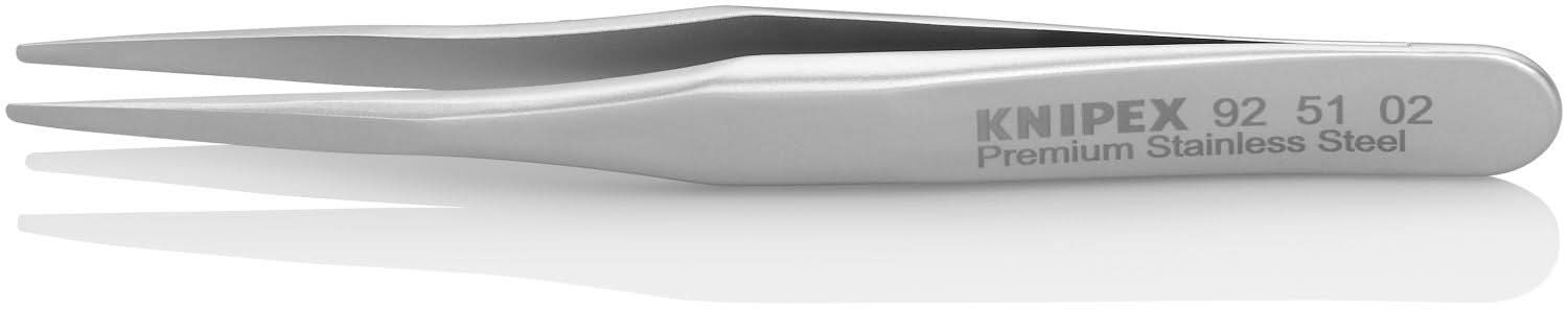 Knipex 92 51 02 Premium Stainless Steel Gripping Tweezers-Blunt Tips
