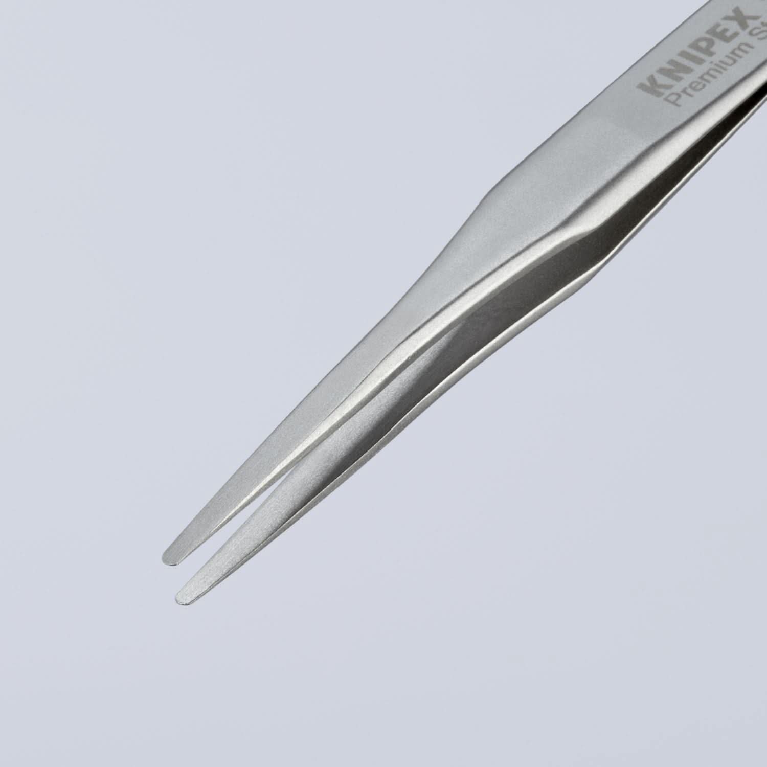 Knipex 92 51 02 Premium Stainless Steel Gripping Tweezers-Blunt Tips