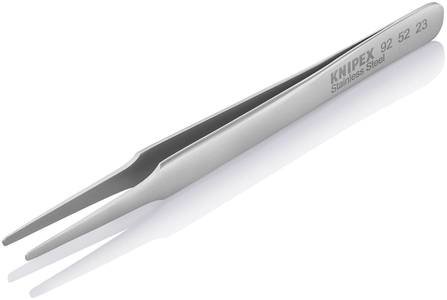 Knipex 92 52 23 Stainless Steel Gripping Tweezers-Blunt Tips