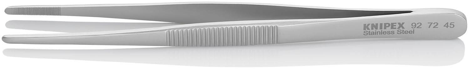 Knipex 92 72 45 Stainless Steel Gripping Tweezers-Blunt Tips