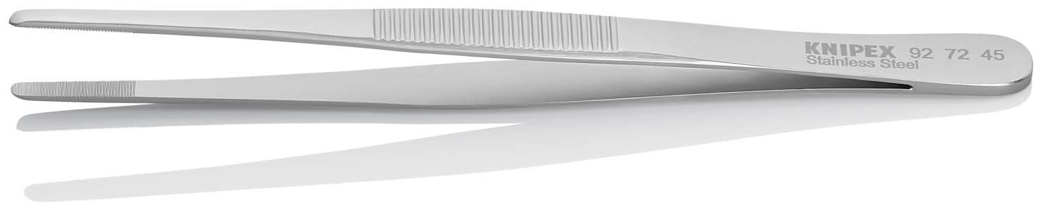 Knipex 92 72 45 Stainless Steel Gripping Tweezers-Blunt Tips