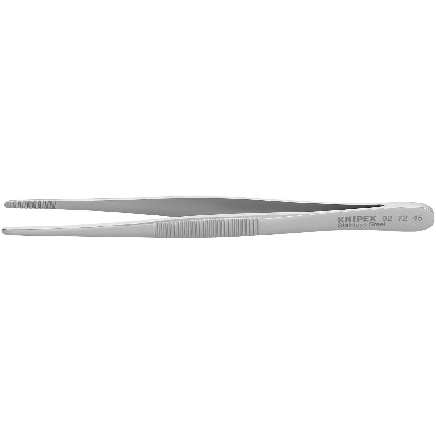Knipex 92 72 45 Stainless Steel Gripping Tweezers-Blunt Tips