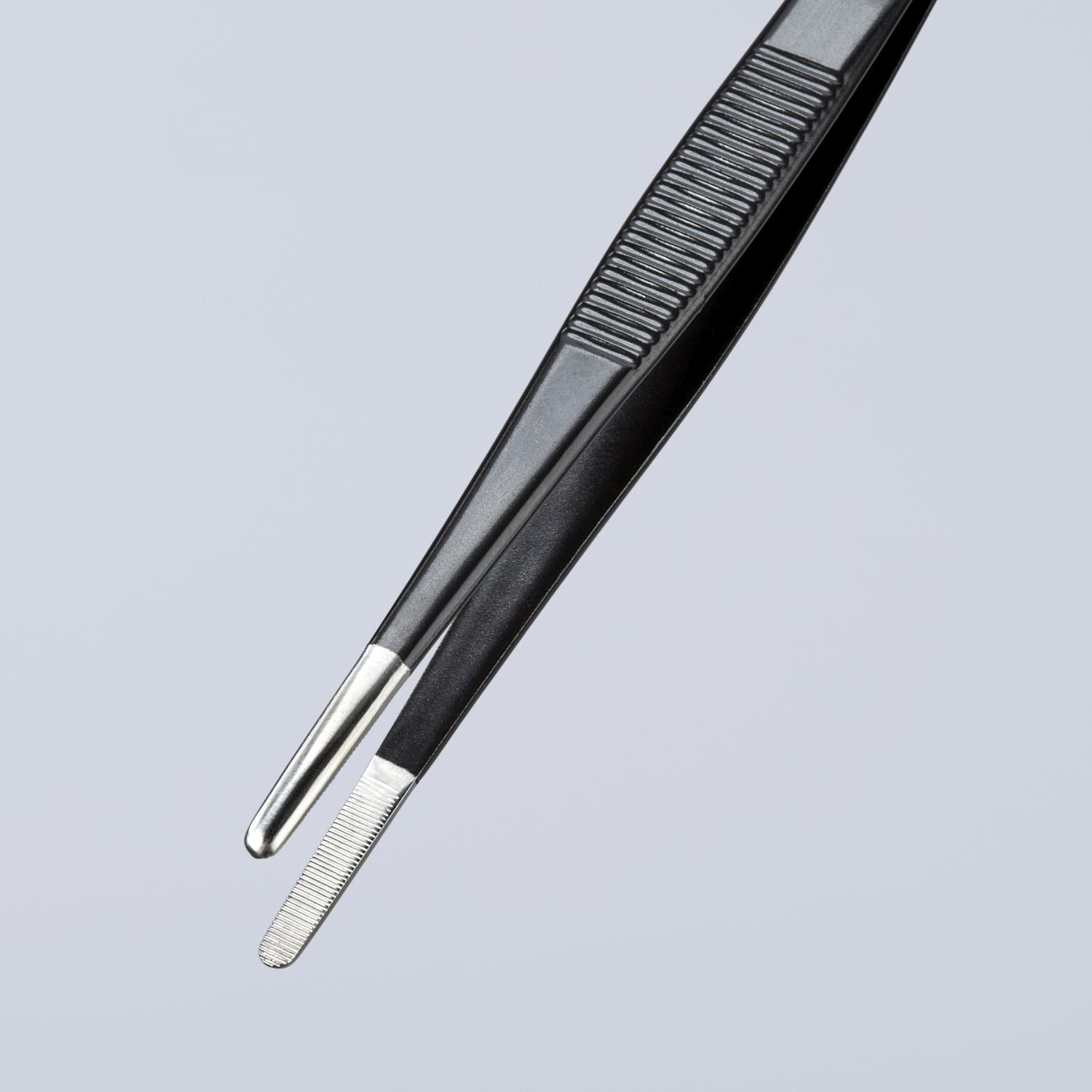 Knipex 92 78 77 ESD Stainless Steel Gripping Tweezers Blunt Tips-ESD