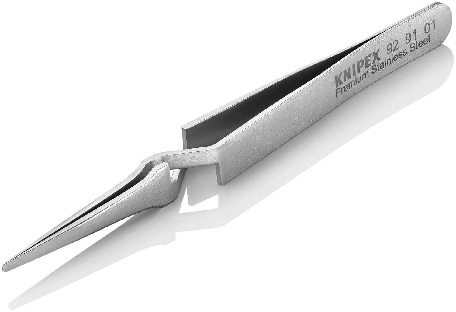 Knipex 92 91 01 Premium Stainless Steel Gripping Tweezers-Replaceable Tips