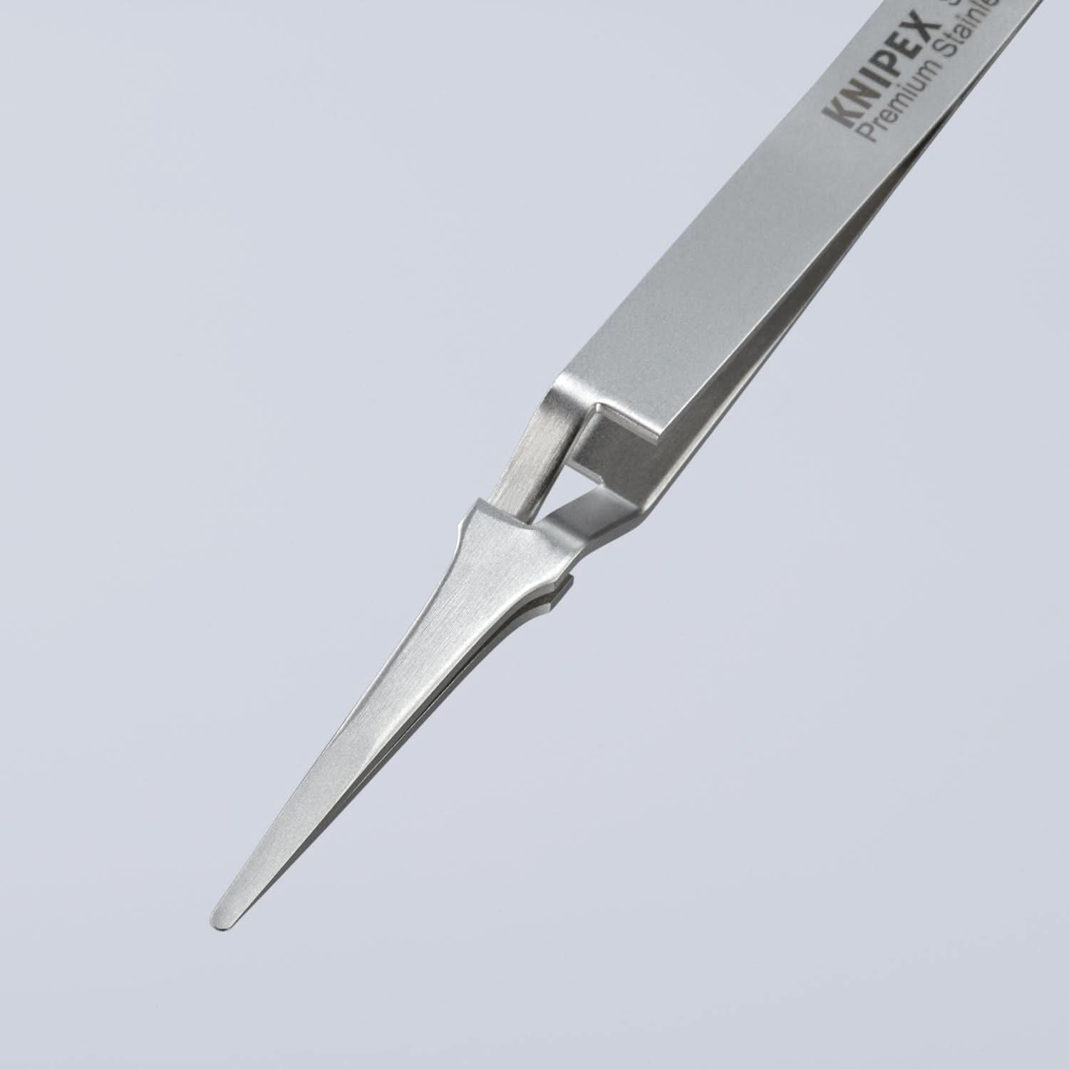 Knipex 92 91 01 Premium Stainless Steel Gripping Tweezers-Replaceable Tips