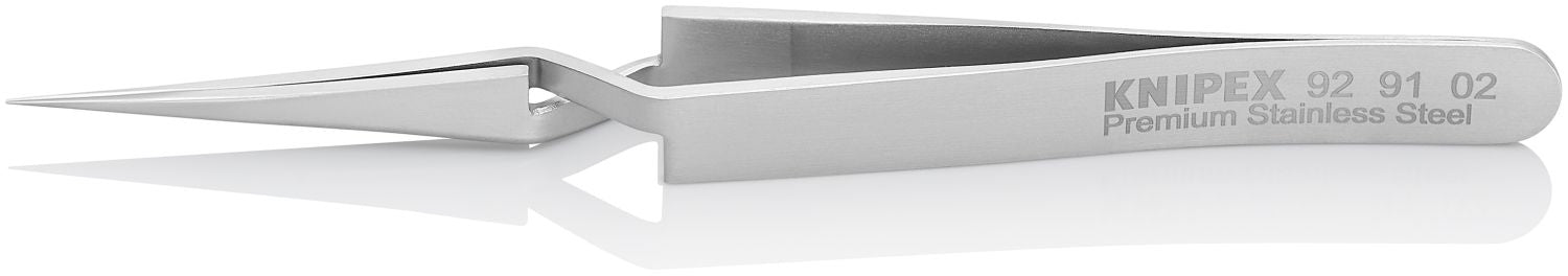 Knipex 92 91 02 Premium Stainless Steel Gripping Cross-Over Tweezers-Needle-Point Tips