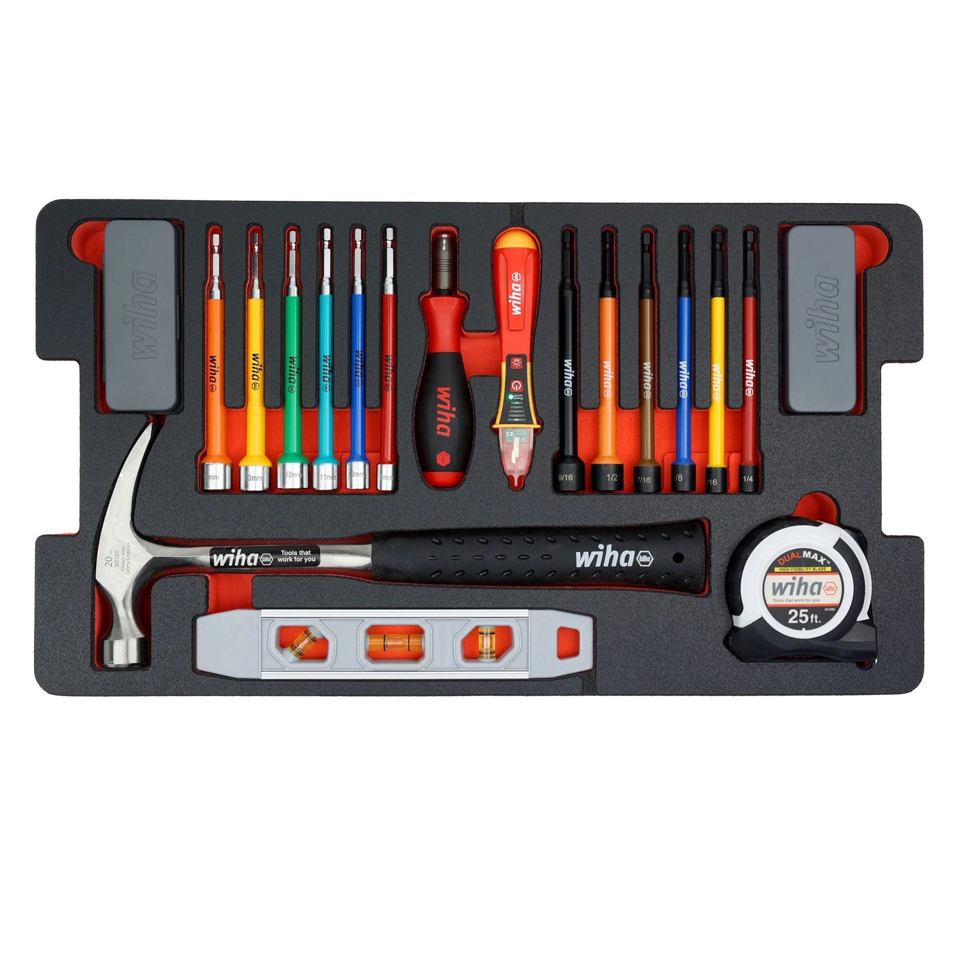 Wiha 92100 194-Piece Premium Tool Kit w/ Rolling Tool Box