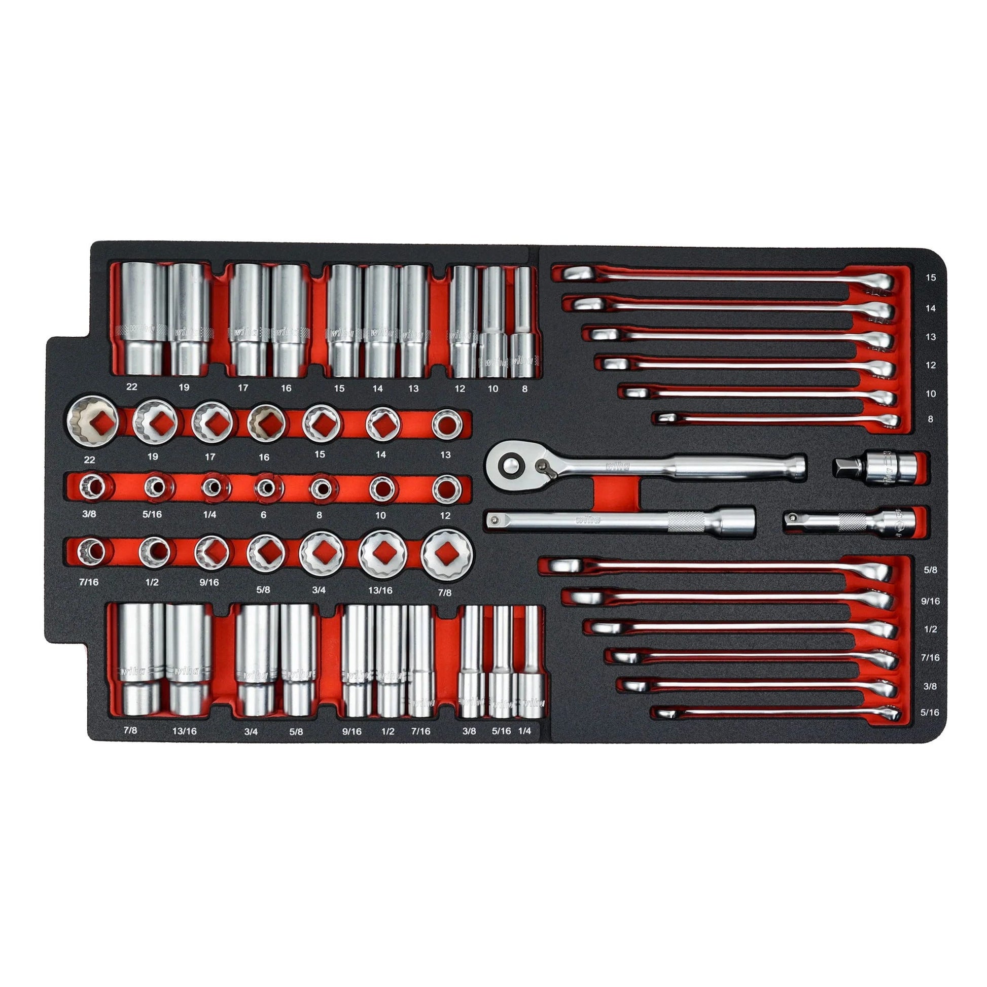 Wiha 92100 194-Piece Premium Tool Kit w/ Rolling Tool Box