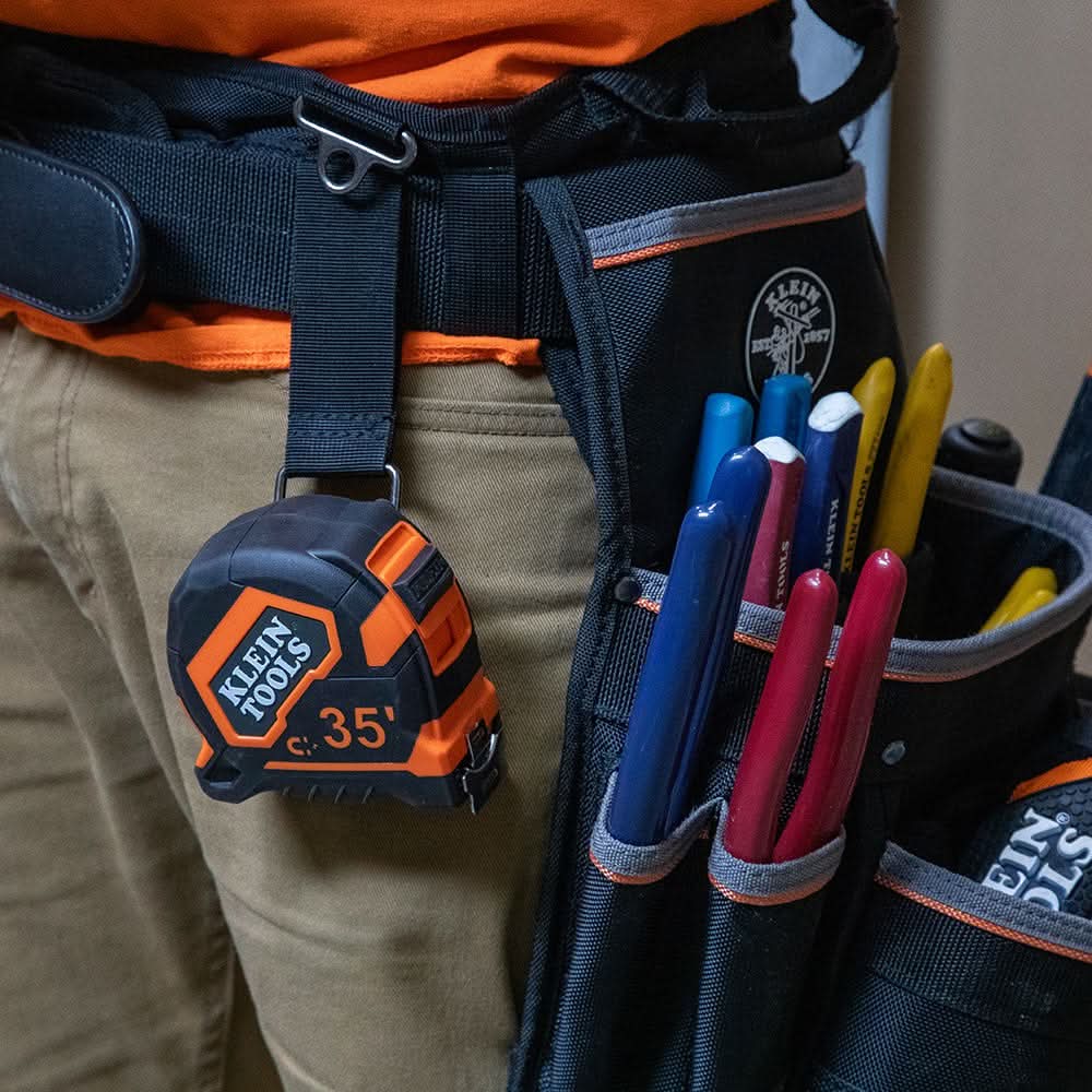 Klein Tools 9235 Magnetic Double Hook Tape Measure, 35 ft.