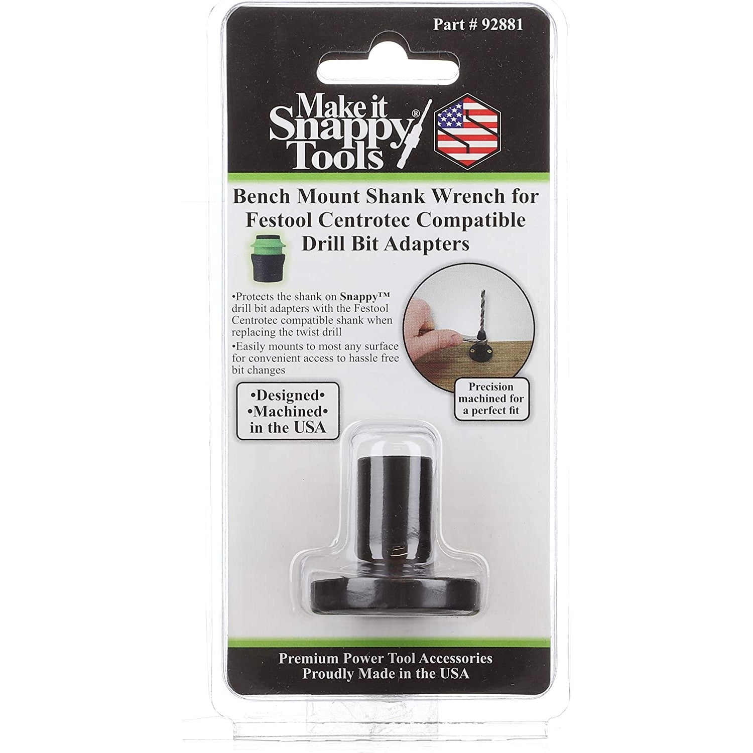 Snappy Tools 92881 Bench Mount Shank Wrench for Festool Centrotec Bit Adapters