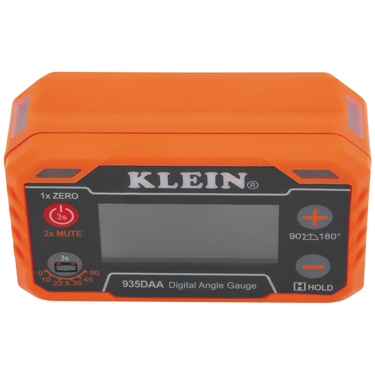 Klein digital angle gauge, top view