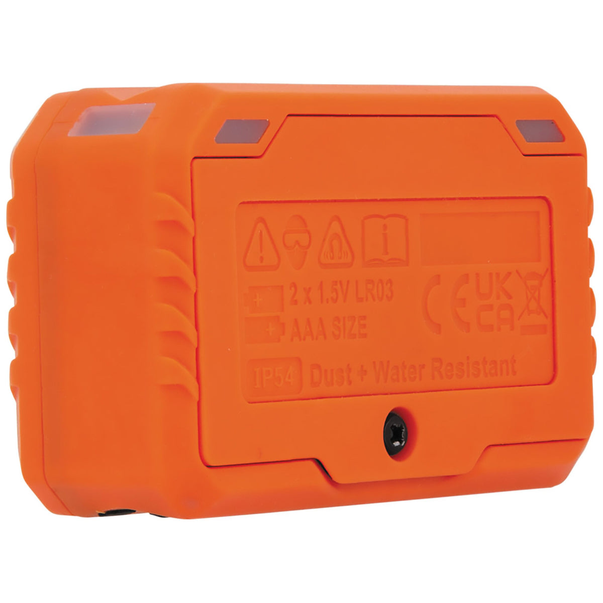 Klein digital angle gauge, rear view with magnetic base