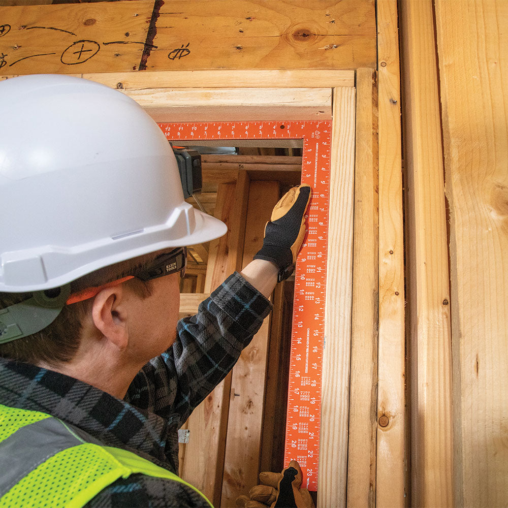 Klein framing square marking lumber
