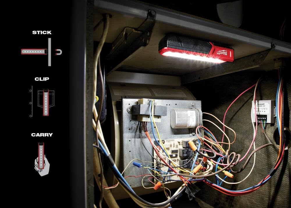 Milwaukee 445 Lumens LED REDLITHIUM USB Rover Pocket Flood Light Kit with Two USB 3.0 Ah Batteries
