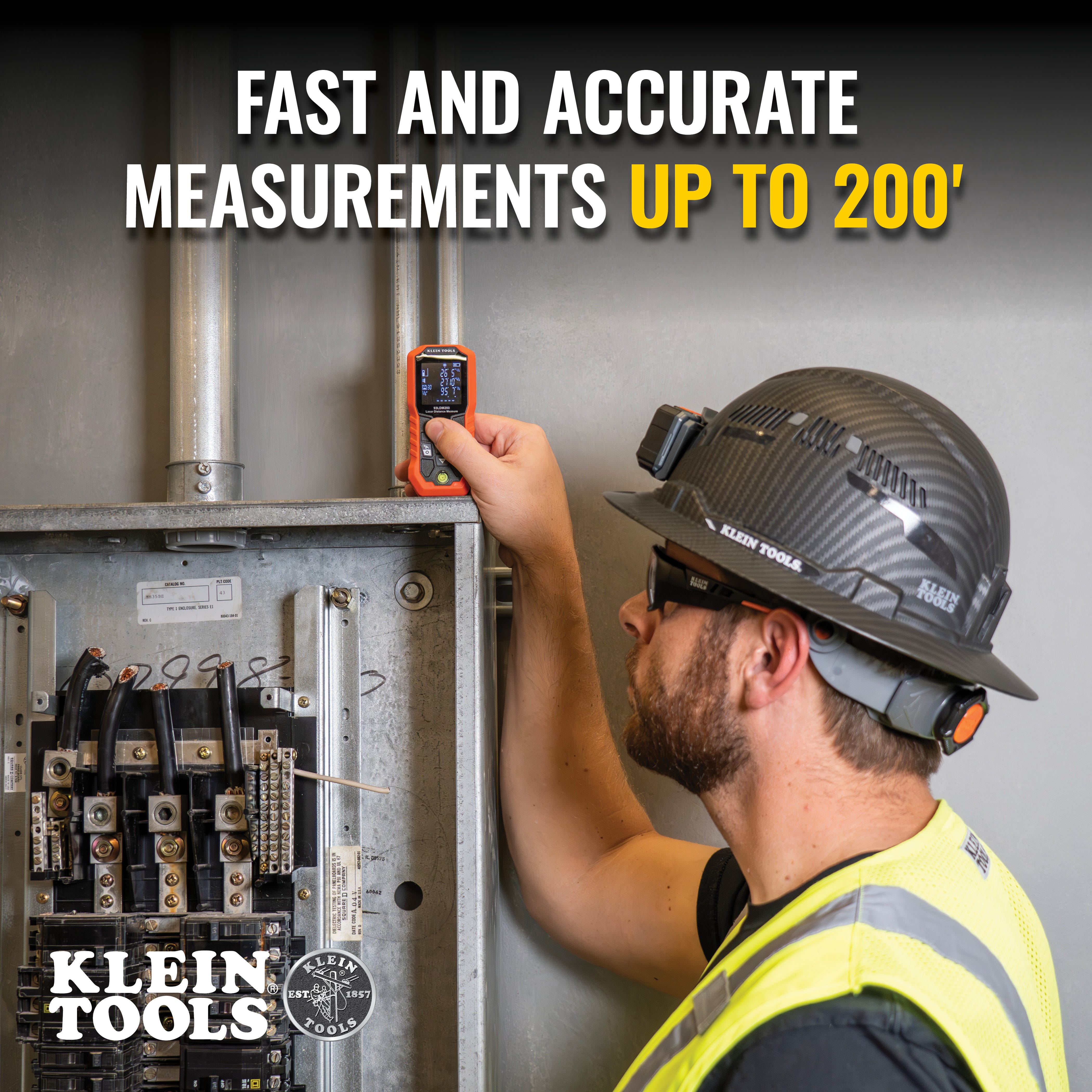 Klein Tools 93LDM200 Laser Distance Measure, 200 ft.