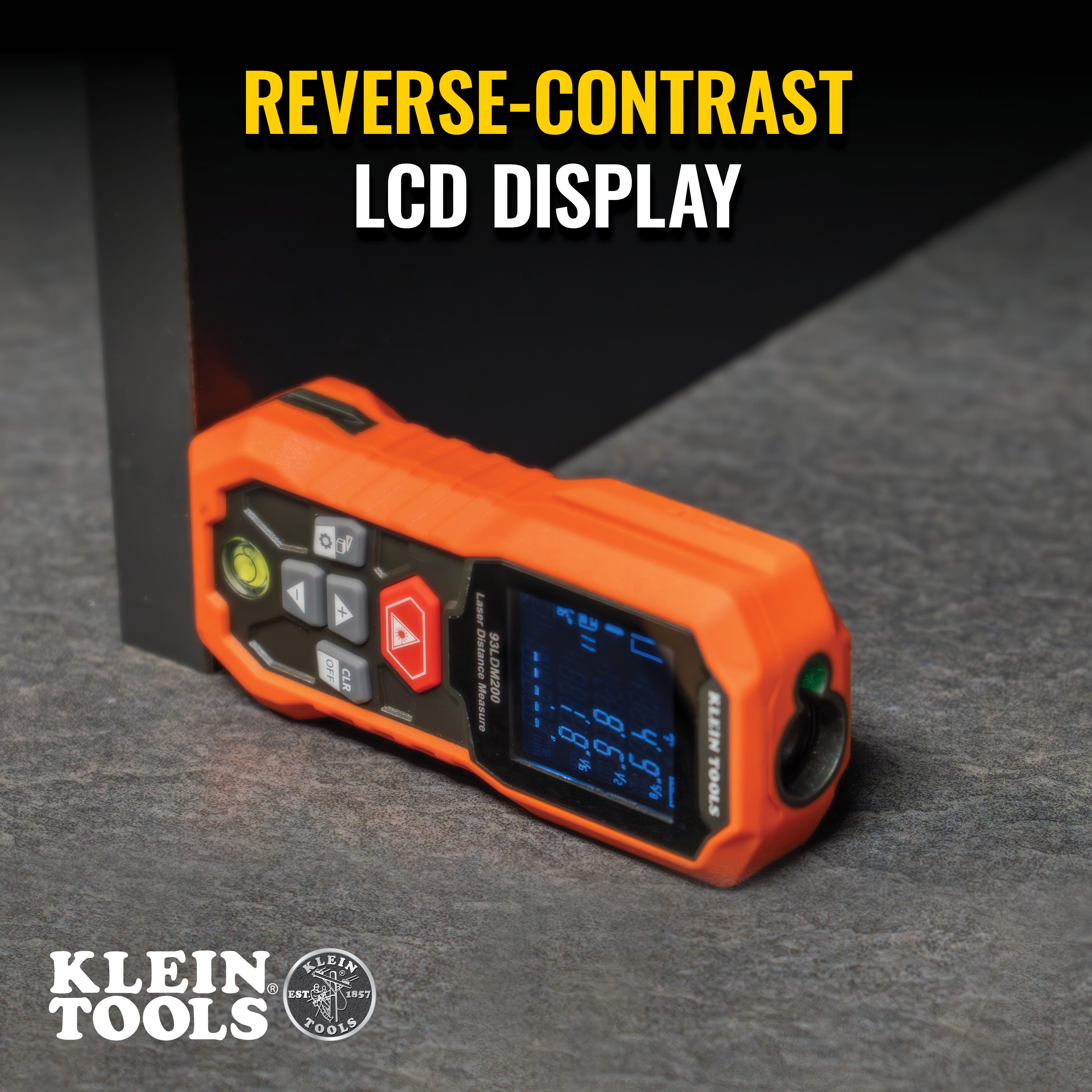 Klein Tools 93LDM200 Laser Distance Measure, 200 ft.