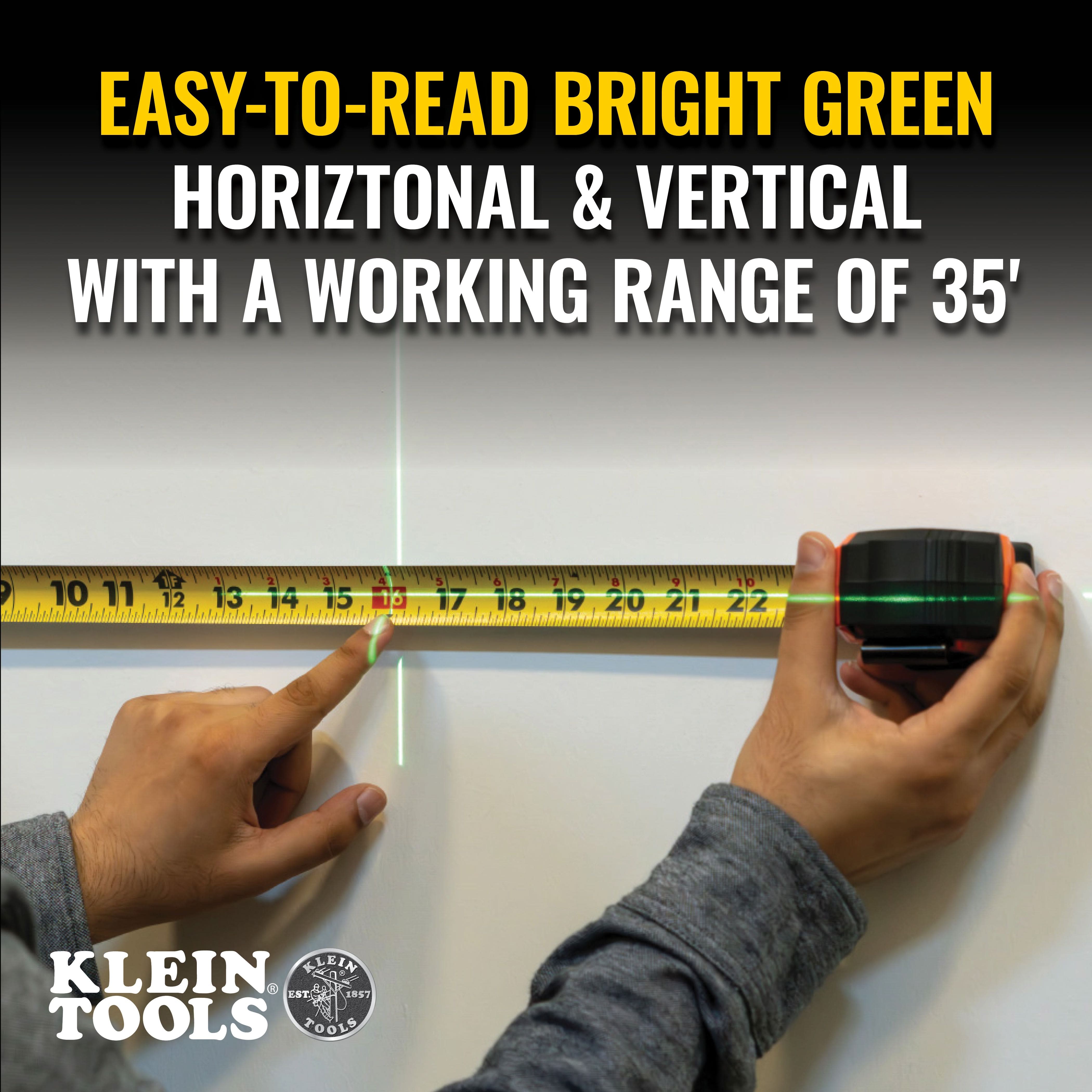 Klein Tools 93MCLG Green Mini Cross-Line Laser Level – Tool Nut