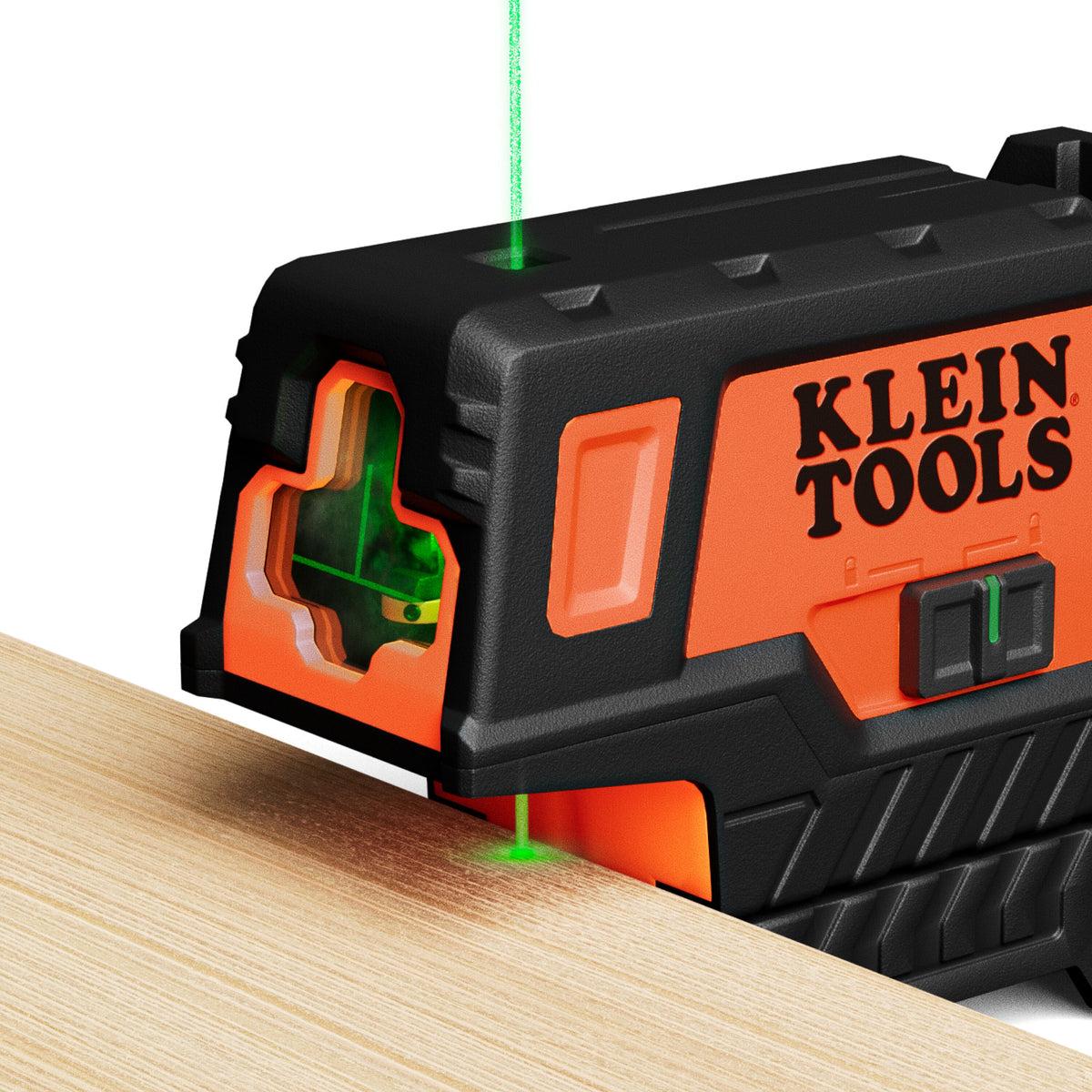 Klein compact green cross-line laser level, alternate view