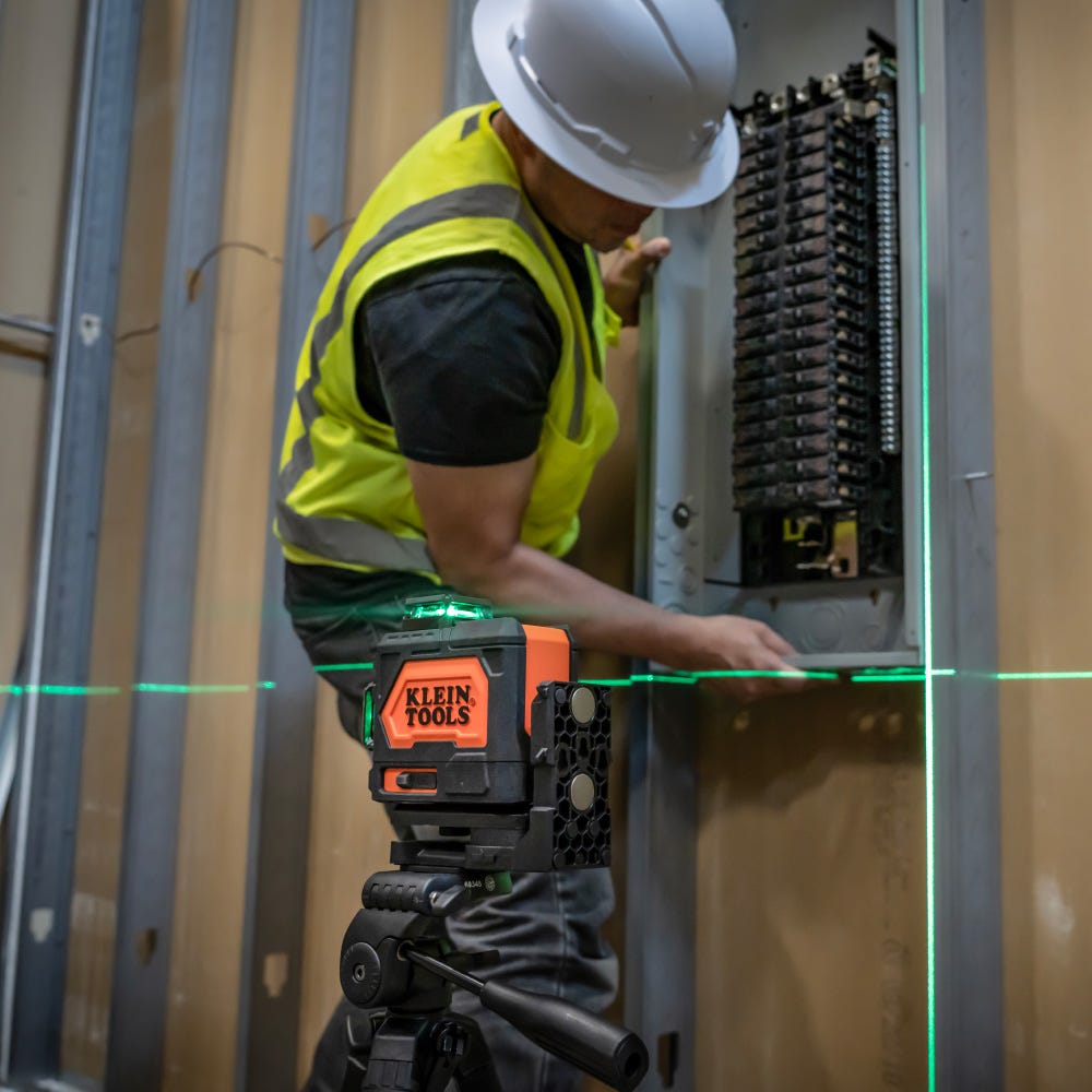 Klein Tools 93PLL Rechargeable Self-Leveling Green Planar Laser Level