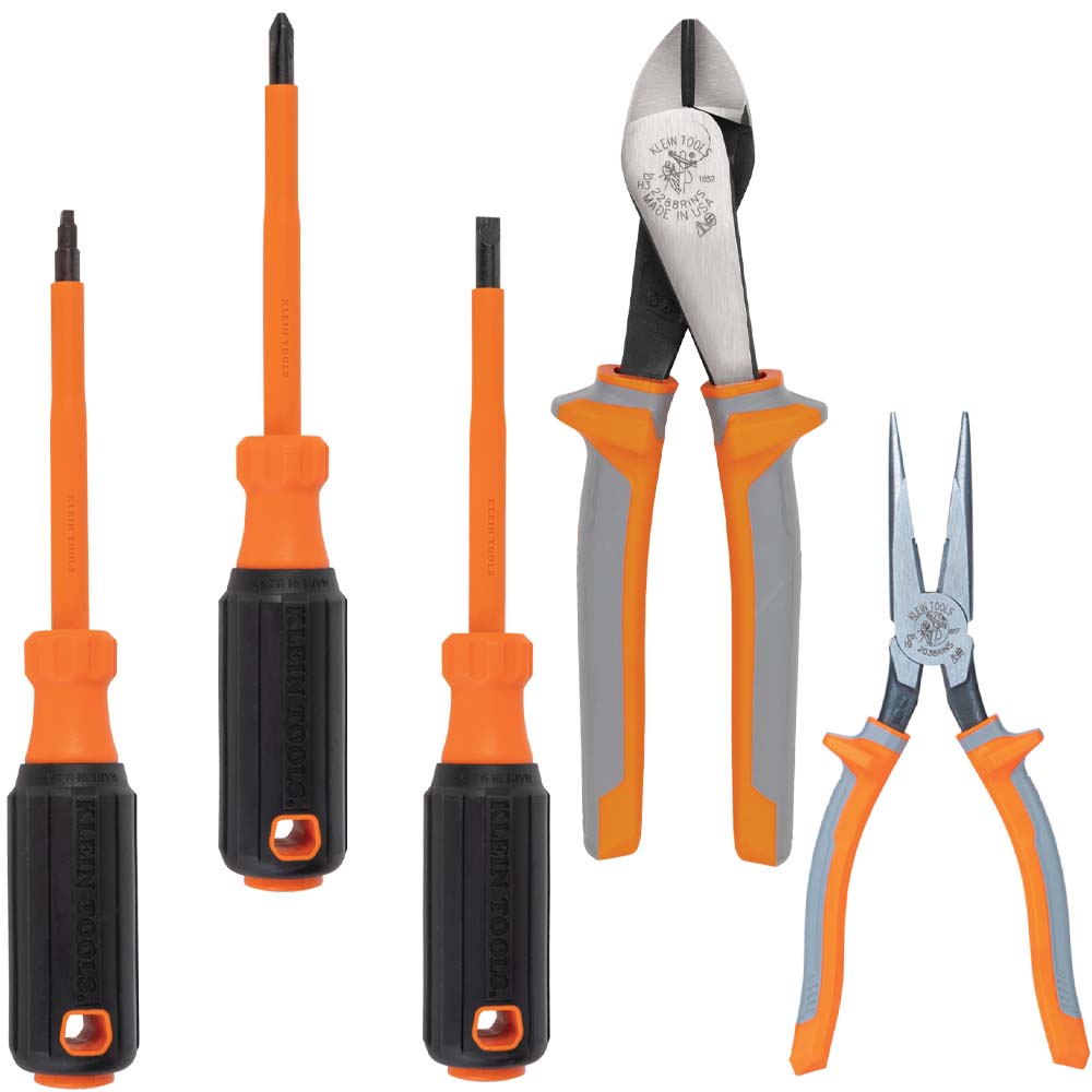 Klein 1000-Volt Insulated Tool Set, 5-Piece (9419R)