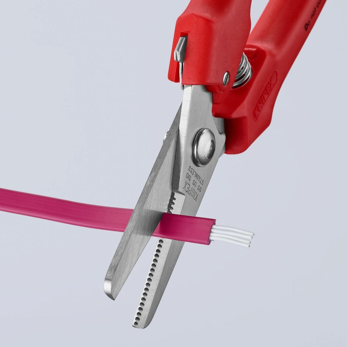 Knipex 95 05 185 Combination Shears Angled Head 185mm | Rapid Electronics Knipex 95 05 185 Combination Shears Angled Head 185mm | Rapid Electronics