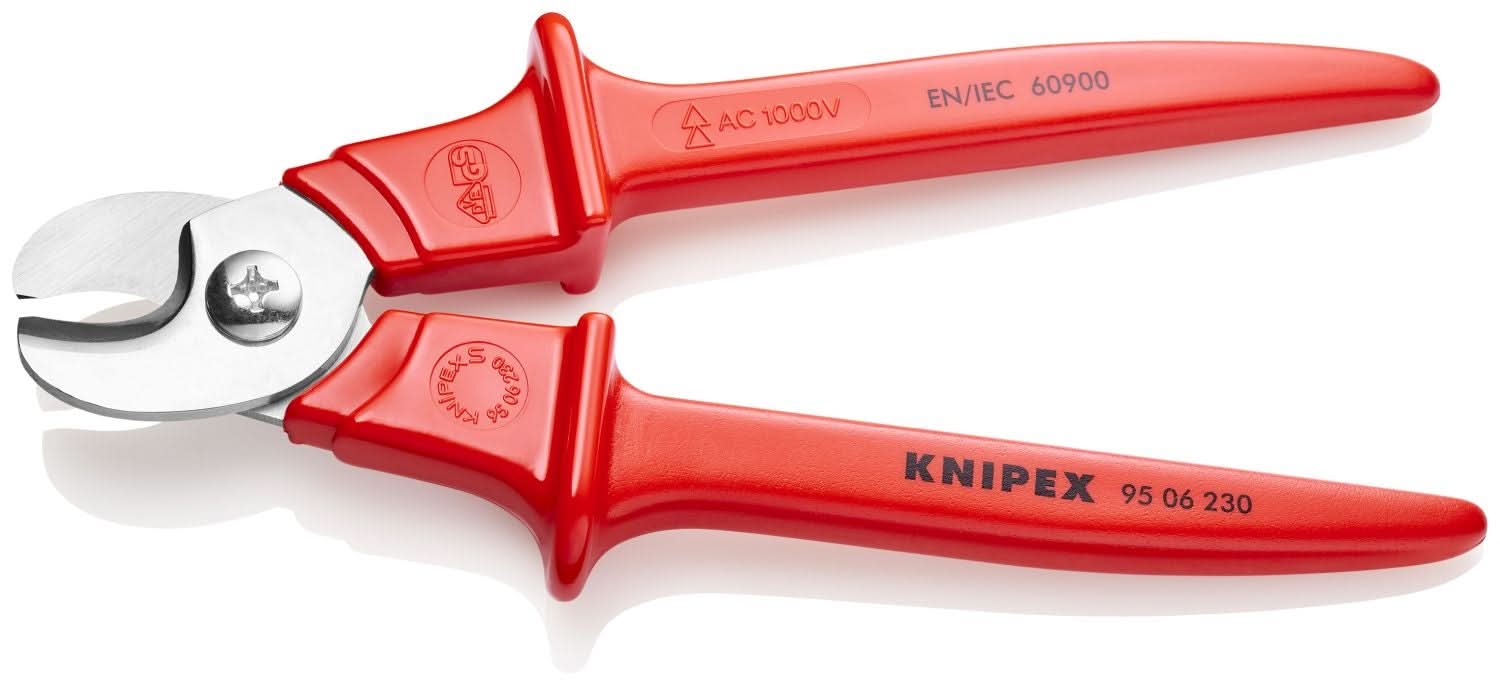 Knipex 95 06 230 Cable Shears-1000V Insulated