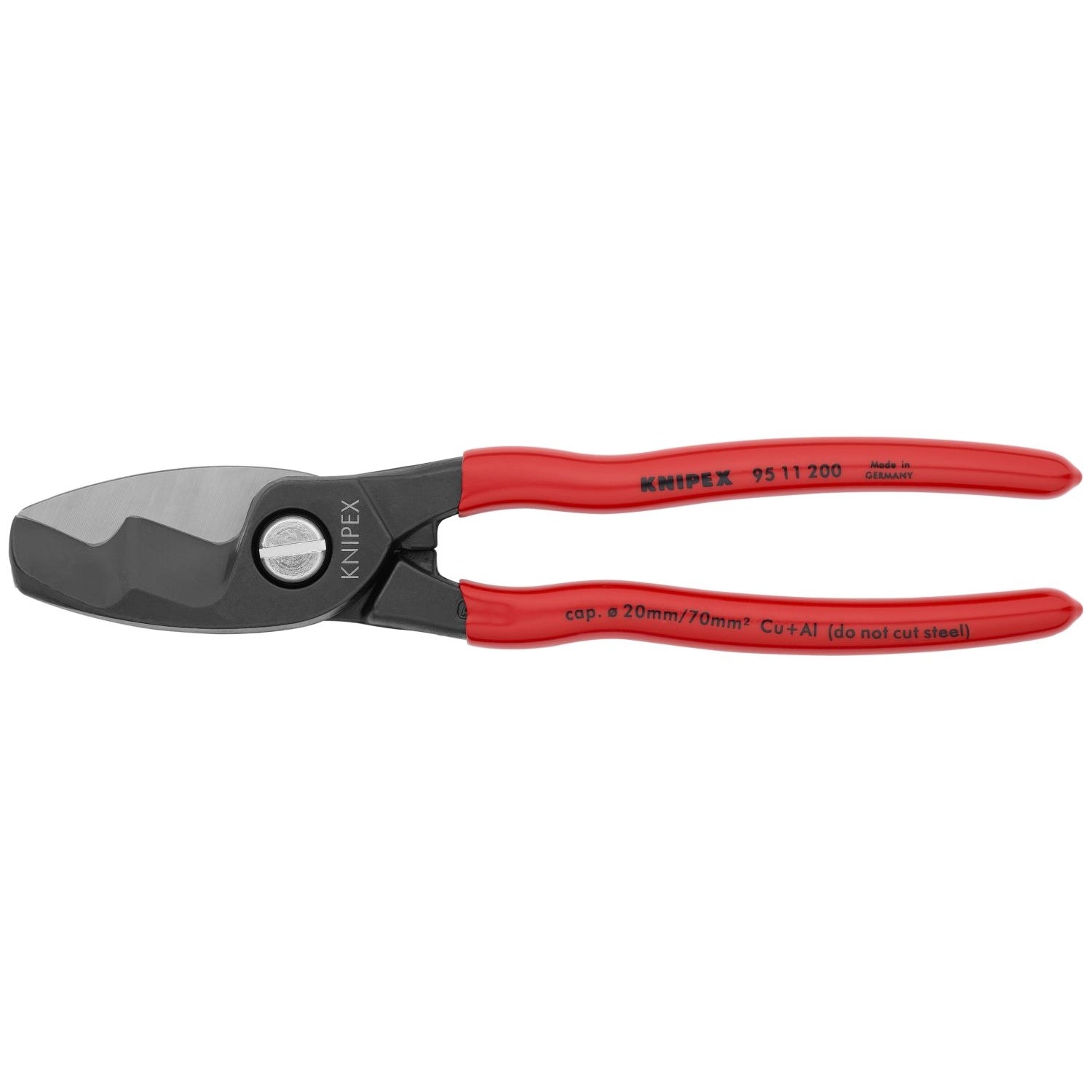 Knipex 95 11 200 Cable Shears-Twin Cutting Edges