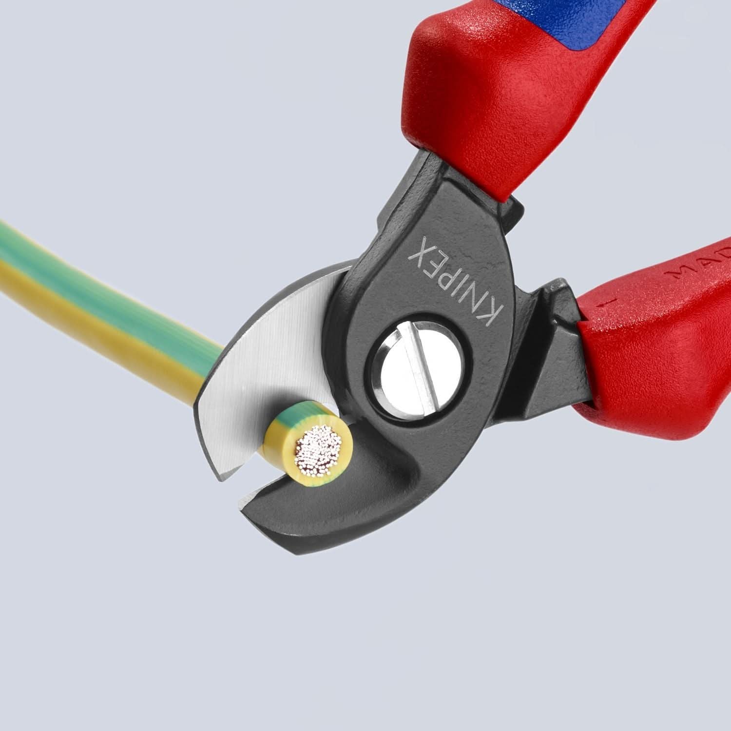 Knipex 95 12 165 T BKA Cable Shears-Tethered Attachment