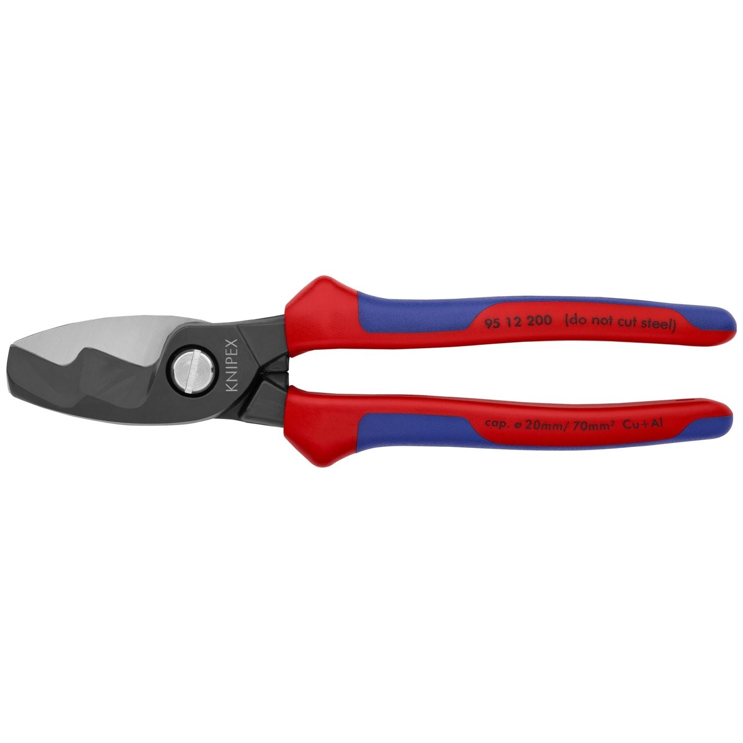 Knipex 95 12 200 Cable Shears-Twin Cutting Edges