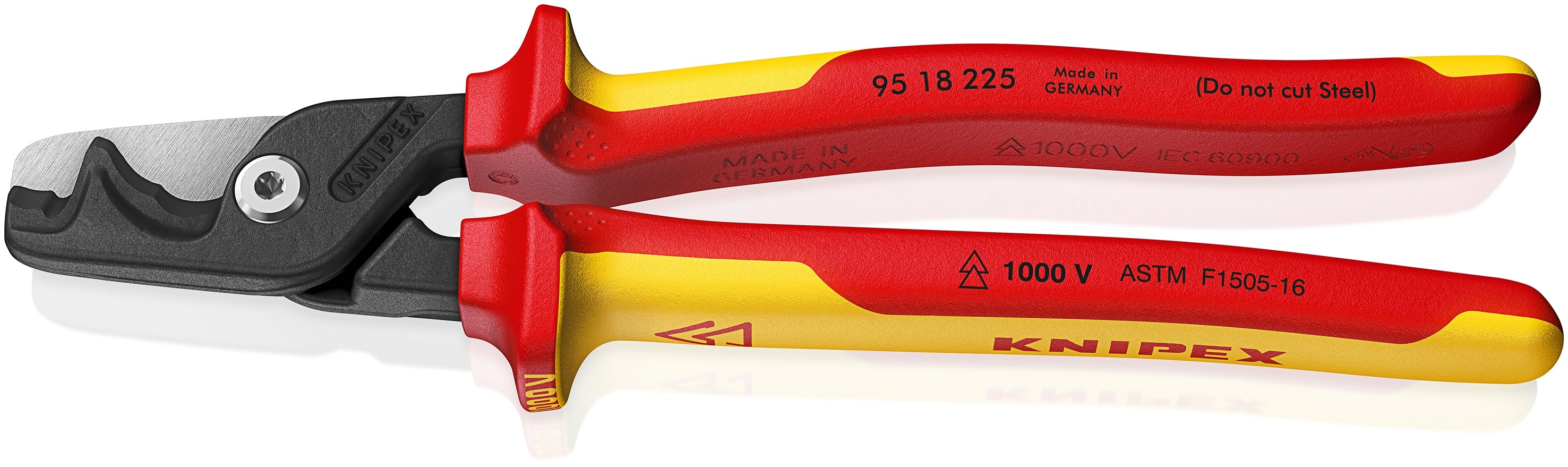 Knipex 95 18 225 StepCut XL Cable Shears - 1000V Insulated – Tool Nut