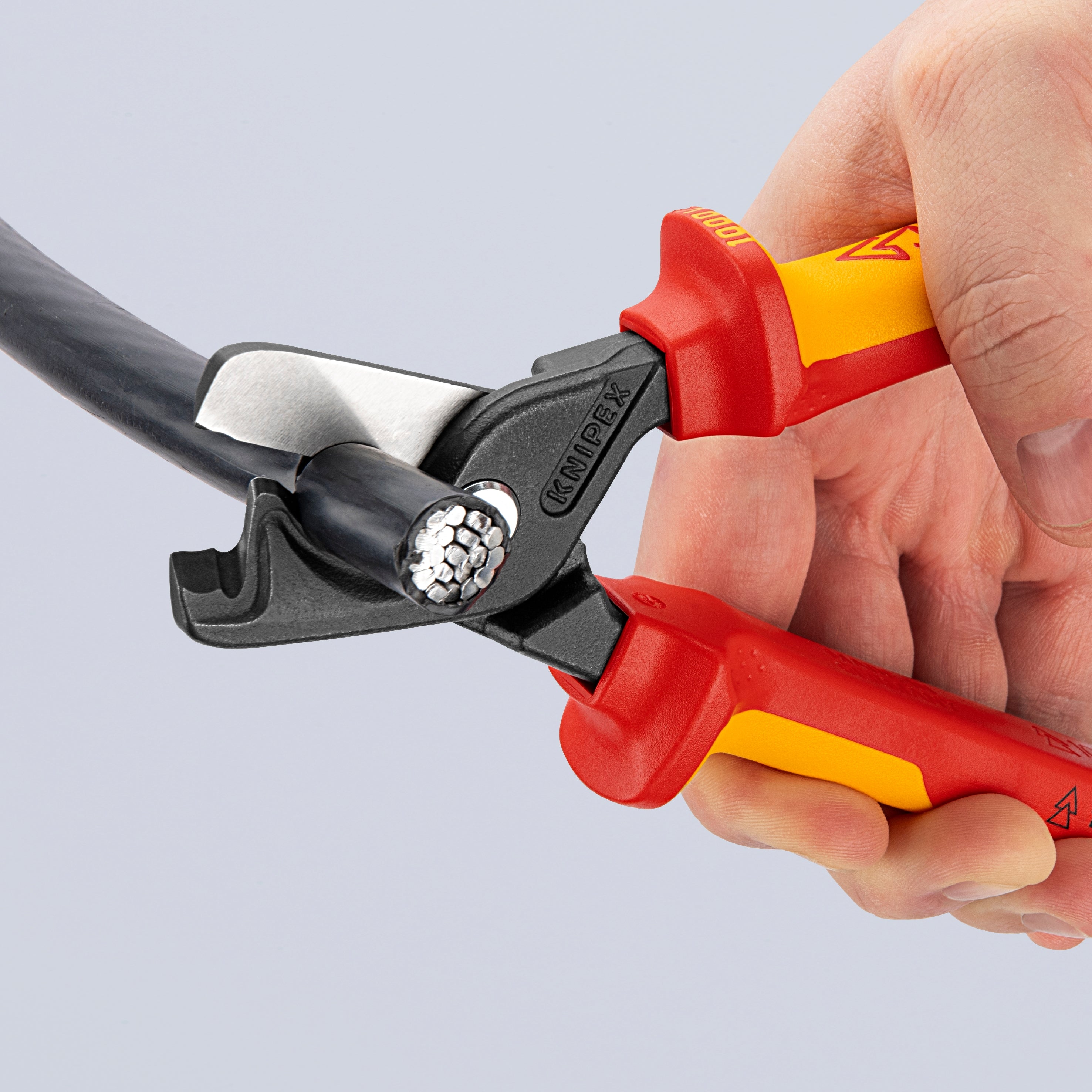 Knipex 95 18 225 StepCut XL Cable Shears - 1000V Insulated