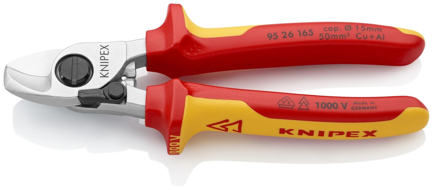 Knipex 95 26 165 Cable Shears-1000V Insulated