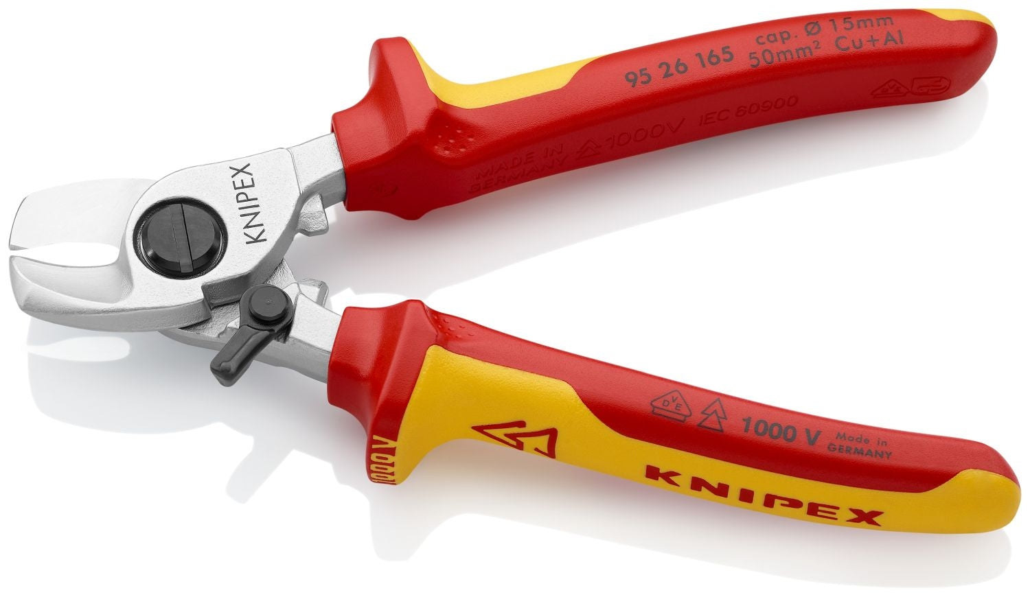 Knipex 95 26 165 Cable Shears-1000V Insulated