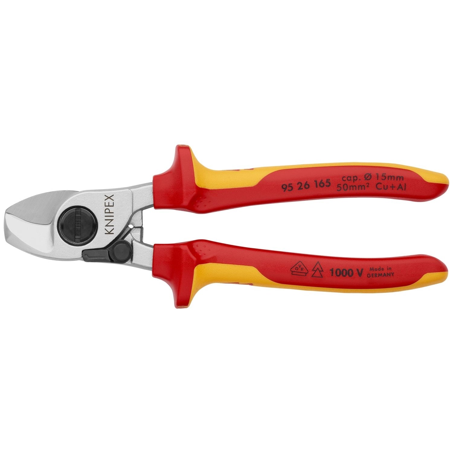 Knipex 95 26 165 Cable Shears-1000V Insulated