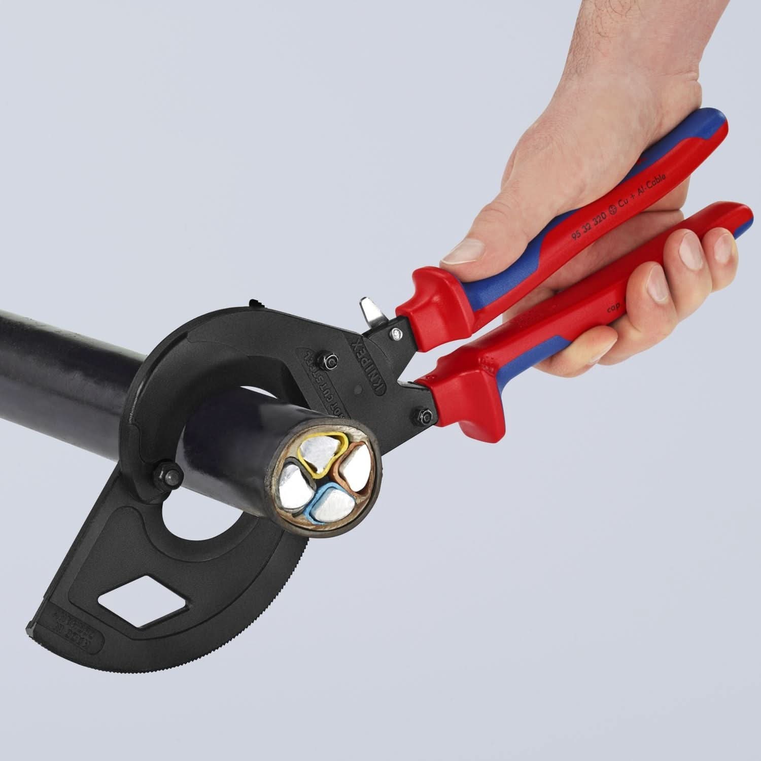 Knipex 95 32 320 3 Stage Drive Ratcheting Cable Cutter
