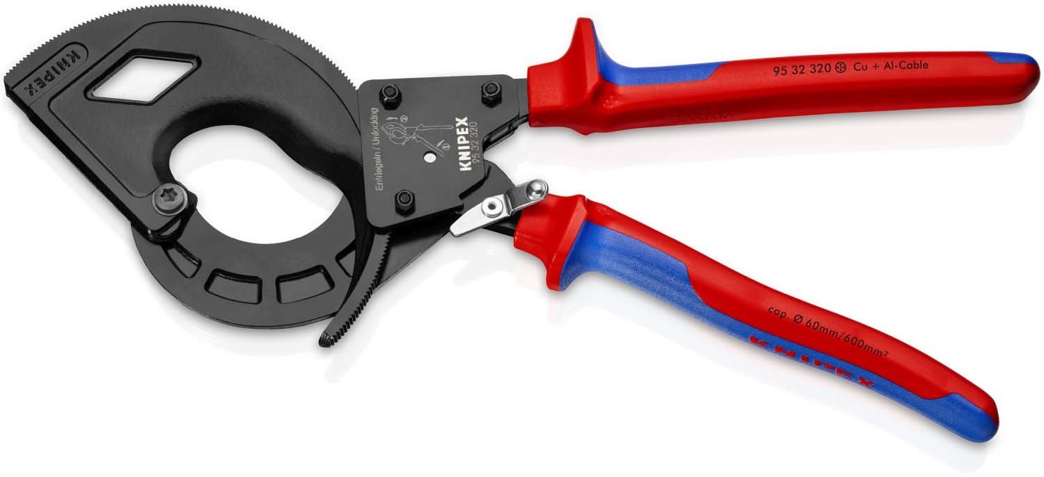 Knipex 95 32 320 3 Stage Drive Ratcheting Cable Cutter