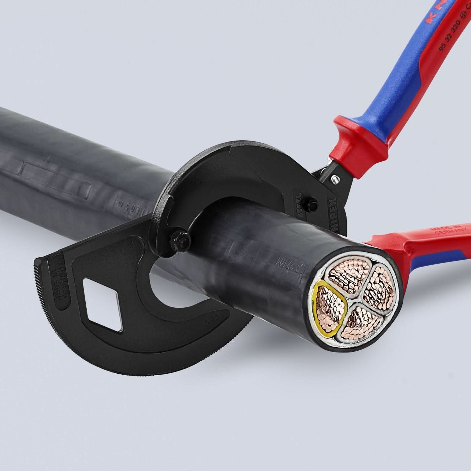 Knipex 95 32 320 3 Stage Drive Ratcheting Cable Cutter