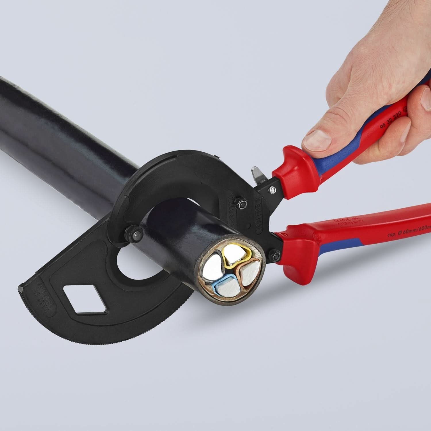 Knipex 95 32 320 3 Stage Drive Ratcheting Cable Cutter