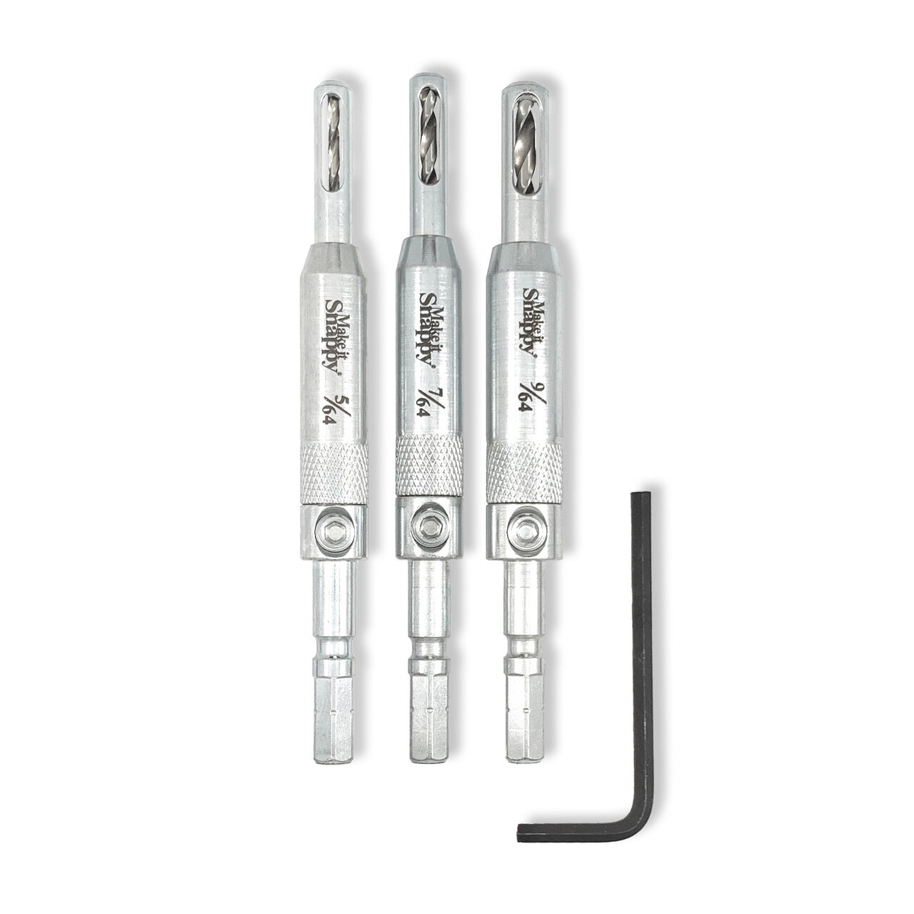 Snappy Tools 95300 3-Piece Self-Centering Hinge Bit Set with Festool Centrotec Shank