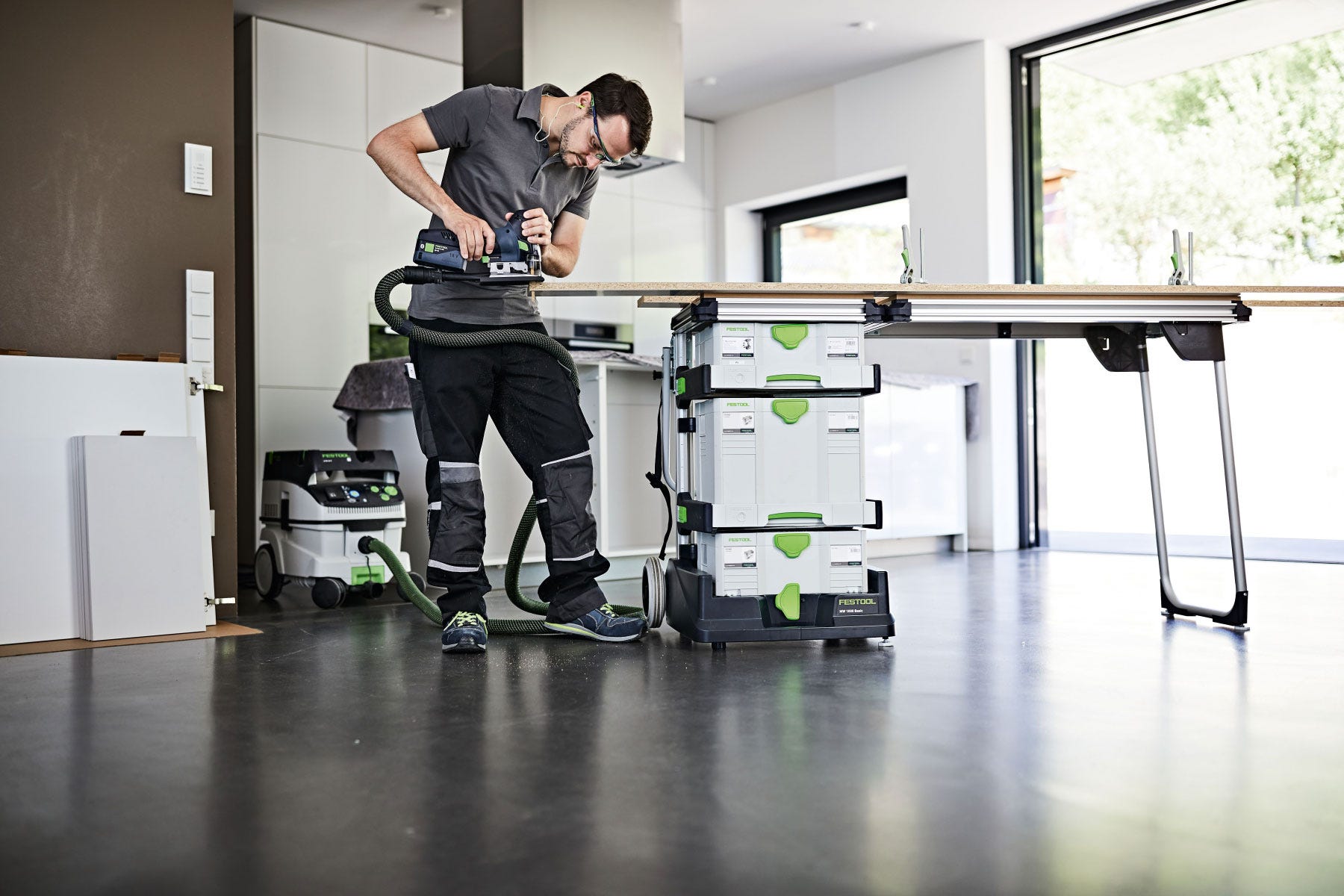 Festool 203802 MW 1000 Mobile MFT Work Shop SET w/ Extension Table
