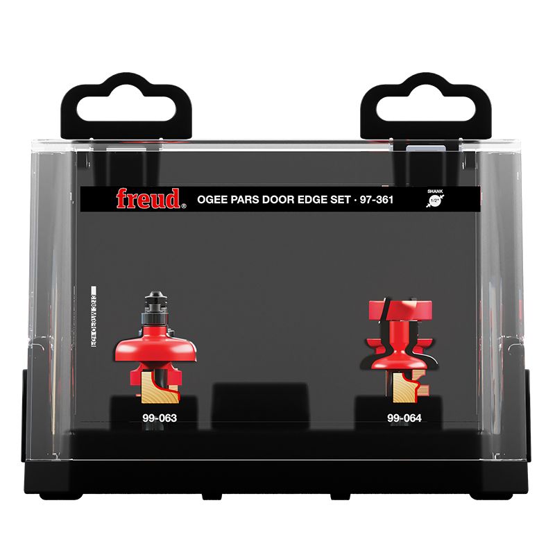 Diablo 97-361 3 Piece Premier Adjustable Ogee Door Edge Router Bit Set