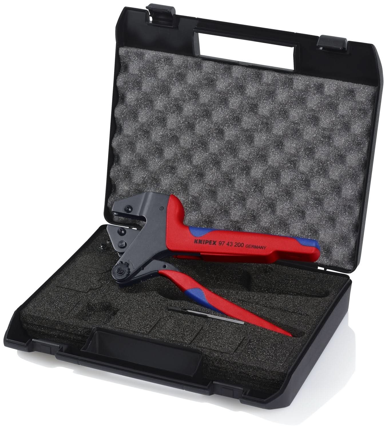 Knipex 97 43 200 Crimp System Pliers in Plastic Case