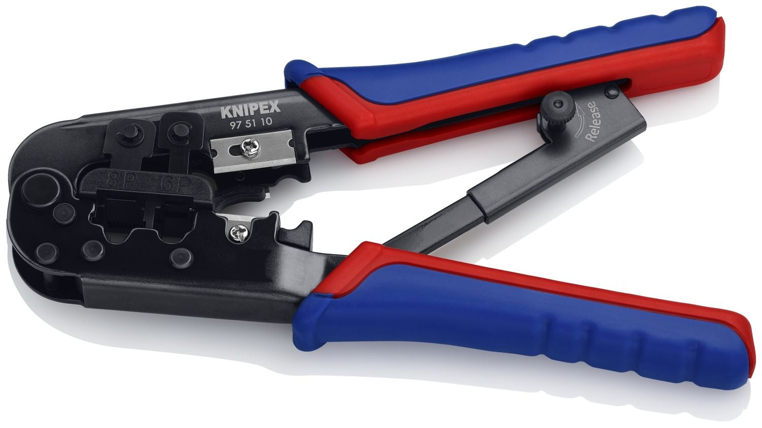 Knipex 97 51 10 Crimping Pliers-For 6 and 8 Pole Western Plug Type