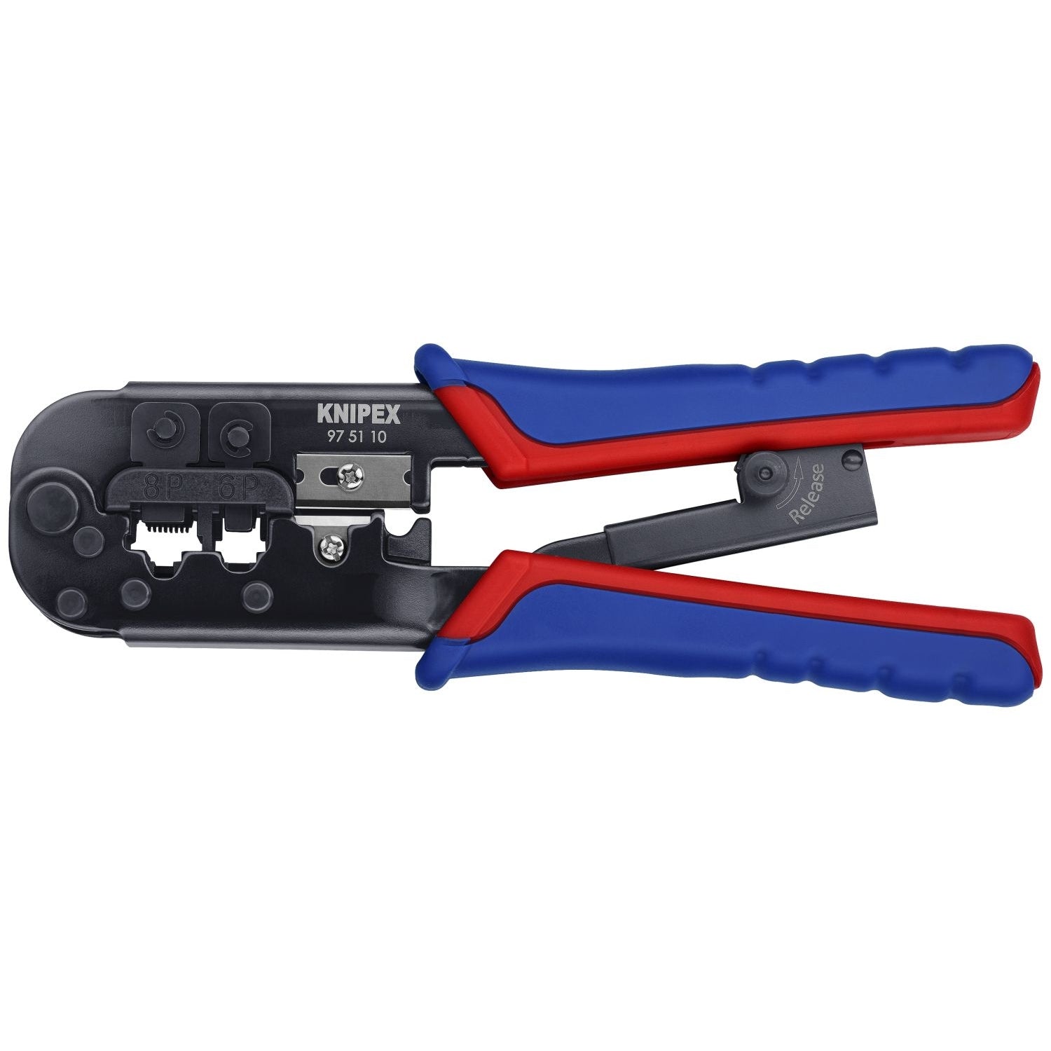 Knipex 97 51 10 Crimping Pliers-For 6 and 8 Pole Western Plug Type