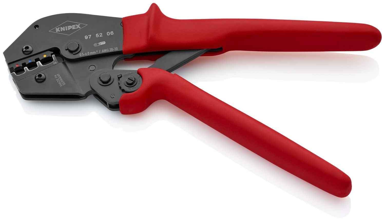 Knipex 97 52 06 Crimping Pliers For Insulated Terminals, Plug Connectors and Butt Connectors