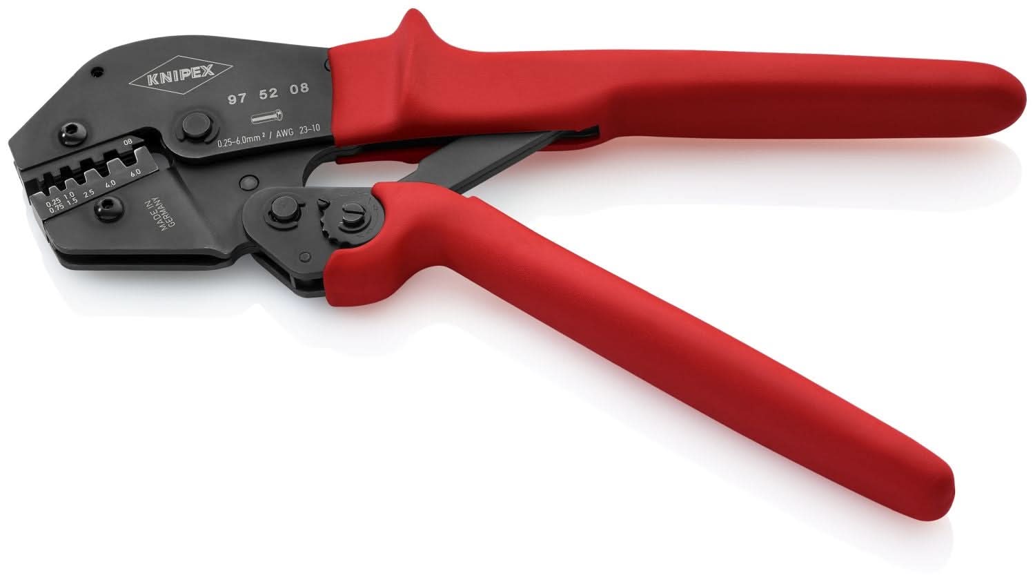 Knipex 97 52 08 Crimping Pliers For Insulated and Non-Insulated Wire Ferrules