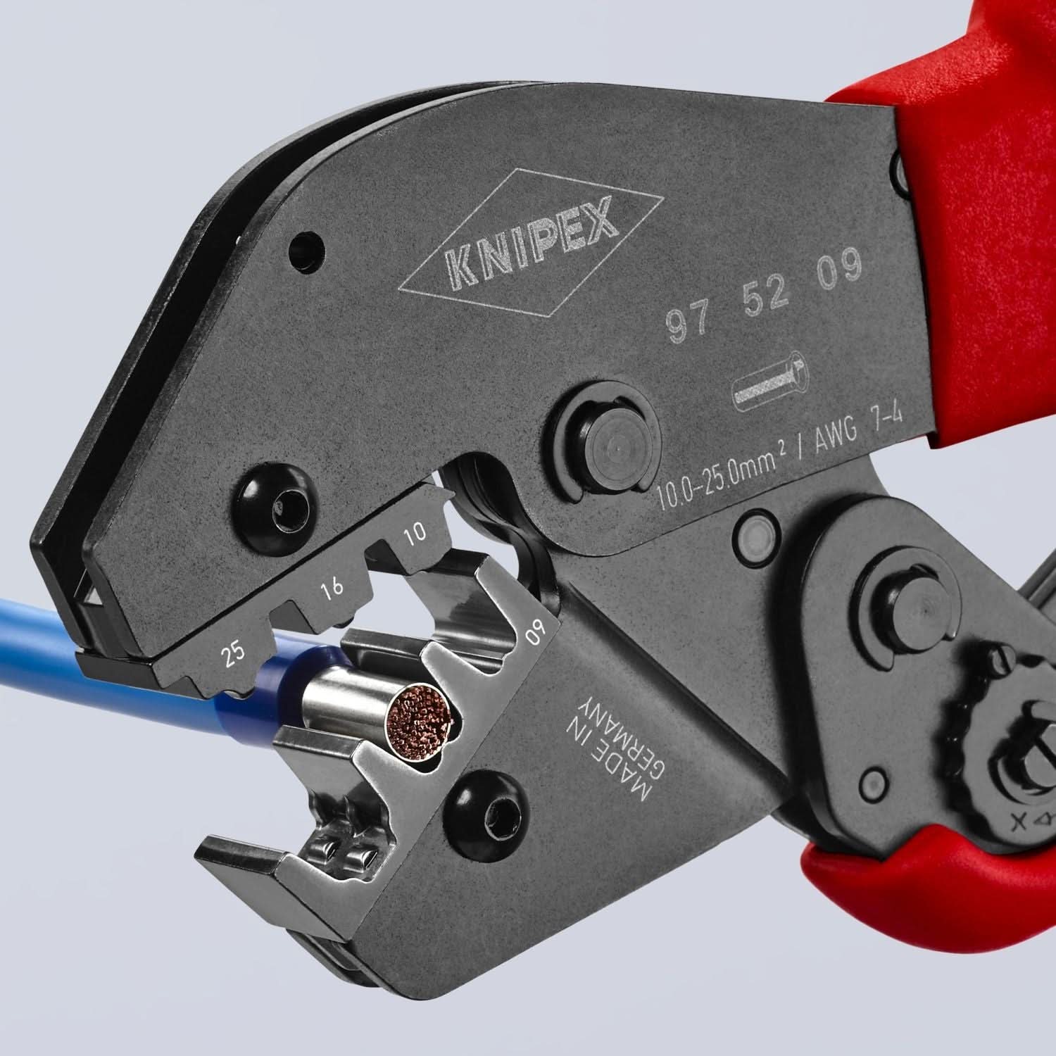 Knipex 97 52 09 Crimping Pliers For Insulated and Non-Insulated Wire Ferrules